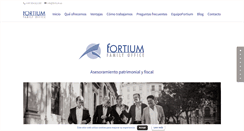 Desktop Screenshot of fortium.es