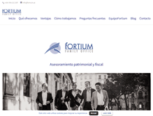 Tablet Screenshot of fortium.es
